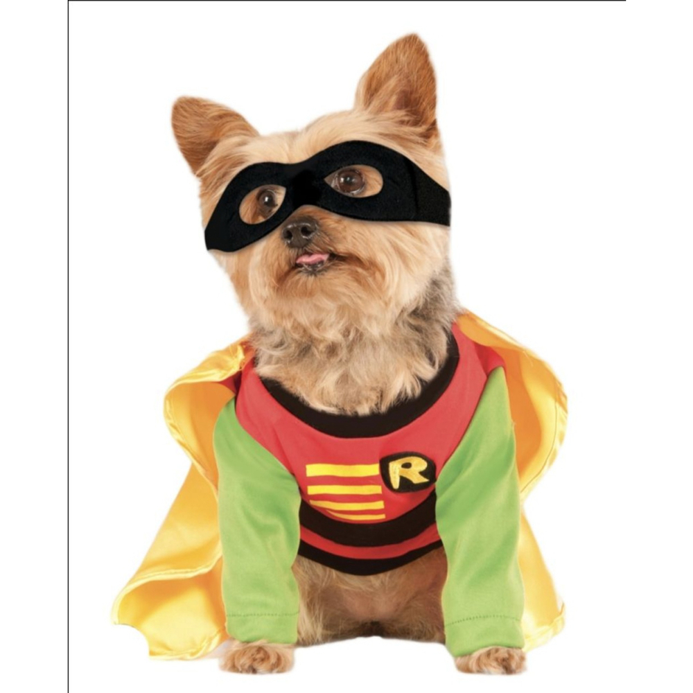 Unisex Unbranded Dog Robin Costume Red Green Size L